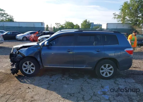 2013 Toyota Highlander Se V6 from USA, damaged, VIN 5TDBK3EH9DS256241